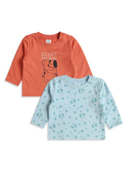 MINI KLUB - New Born Baby Boys T-shirt - Multi-Color (Pack of 2)