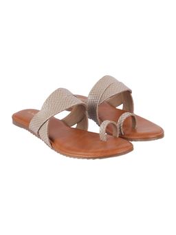 LAZERA SHOES - Womens Effortless Flat Everyday Casual Chappal Brown