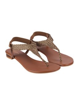 LAZERA SHOES - Womens Relaxed Fit Sandals Weekend Sandal Gold