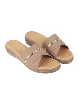 LAZERA SHOES - Womens Ultimate Comfort Flat Casual Chappal Brown