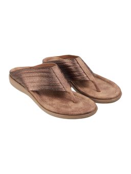 LAZERA SHOES - Womens Effortless Flat Everyday Casual Sandal Brown