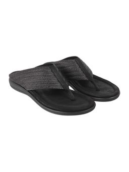 LAZERA SHOES - Womens Effortless Flat Everyday Casual Sandal Black