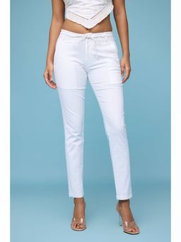 FREAKINS - White Drift Drawstring Pant