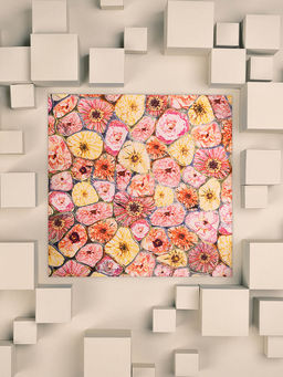 UNALLUME BY NISHA - Multi-Colour Floral Pocket Square