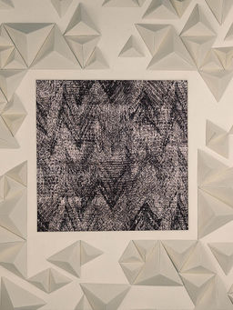 UNALLUME BY NISHA - Black Printed Pocket Square