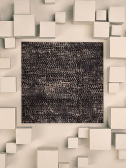 UNALLUME BY NISHA - Black Printed Pocket Square