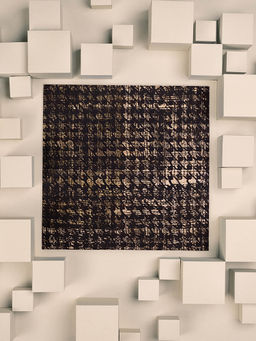 UNALLUME BY NISHA - Black Printed Pocket Square