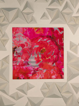 UNALLUME BY NISHA - Pink Floral Pocket Square