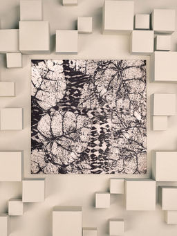 UNALLUME BY NISHA - Black Printed Pocket Square