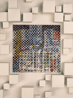 UNALLUME BY NISHA - Multi-Colour Printed Pocket Square