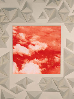 UNALLUME BY NISHA - Orange Tie & Dye Pocket Square