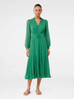 Forever New - Cassidy Shirred Neck Midi Dress with Belt (Set of 2)