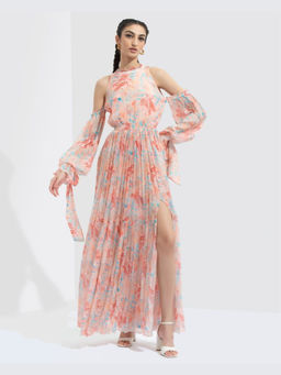 MANDIRA WIRK - Rabenda Printed Long Dress