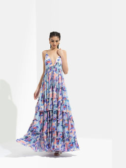 MANDIRA WIRK - Matsu Printed Long Dress
