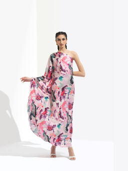 MANDIRA WIRK - Women Multi-Color Satin Printed Maxi Dress