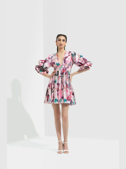 MANDIRA WIRK - Azalea Printed Short Dress