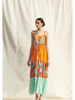 MANDIRA WIRK - Crinkled Chiffon Dress