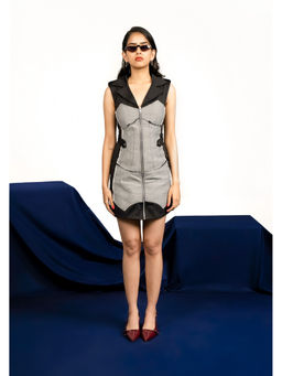 THNWHN - Grey Shining Armour Mini Dress