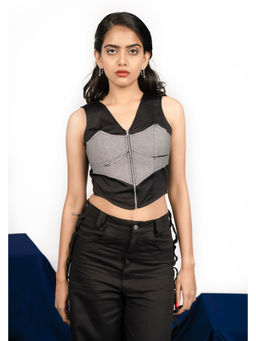 THNWHN - Black Duchess Corset Top