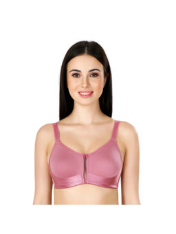 Bralux - Side & Bottom Support Non Padded Full Coverage Pink T-Shirt Bra