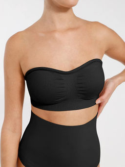 Shop The Edit - Seamless Black Strapless Bra
