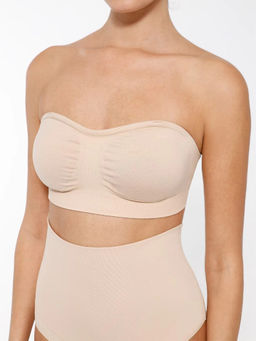 Shop The Edit - Seamless Beige Strapless Bra