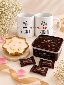 VIRAASI - Urli Candle Couple Chocolate Gift Set