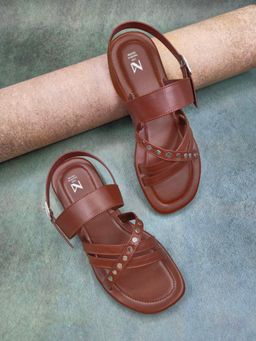 The Madras Trunk - Arlo Sandals In Brown