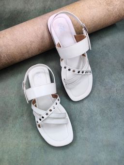 The Madras Trunk - Arlo Sandals In White