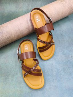 The Madras Trunk - Arlo Sandals In Yellow
