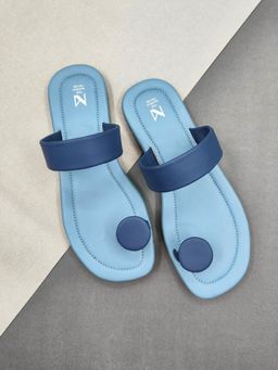 The Madras Trunk - Eka Sandals In Blue