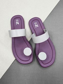 The Madras Trunk - Eka Sandals In Plum