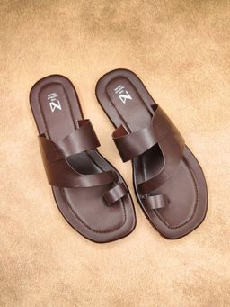 The Madras Trunk - Jude Sandals In Dark Brown