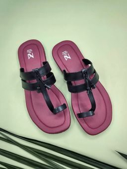 The Madras Trunk - Knox Sandals In Grape