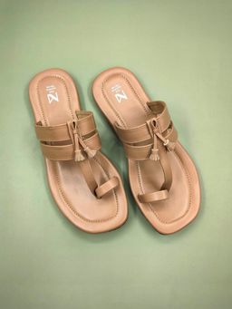 The Madras Trunk - Knox Sandals In Tan