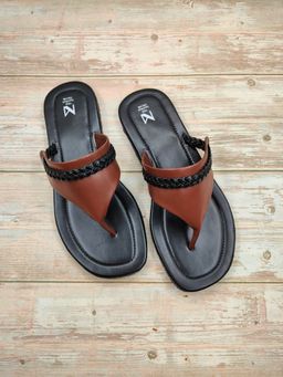 The Madras Trunk - Levi Sandals In Brown