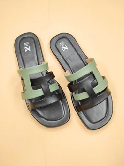 The Madras Trunk - Terra Sandals In Green