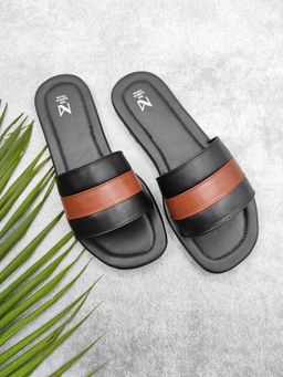 The Madras Trunk - Zayn Sandals In Black