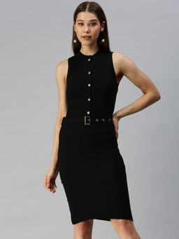 SHOWOFF - Women Black Bodycon Dress