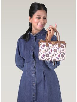 LIVRO - Womens Multi-Color Vegan Leather Sling Bag with Handle