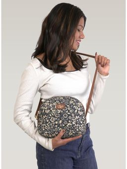 LIVRO - Womens Blue Vegan Leather Sling Bag