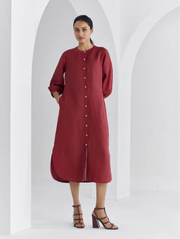 Ancestry - Button Down Linen Dress
