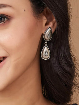 Fabindia - Women Silver Drop Earrings
