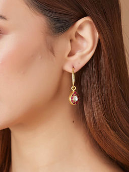 Fabindia - Women Red Dangler Earrings