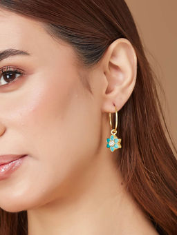 Fabindia - Women Green Dangler Earrings
