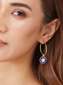 Fabindia - Women Blue Dangler Earrings