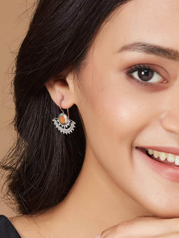 Fabindia - Women Orange Dangler Earrings
