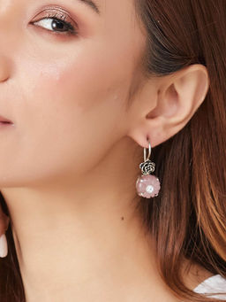 Fabindia - Women Light Pink Dangler Earrings