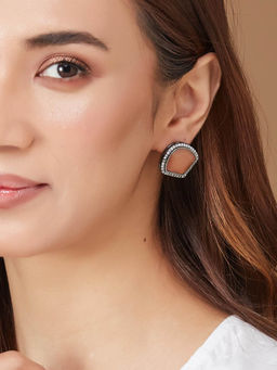 Fabindia - Women Metal Peach Stud Earrings