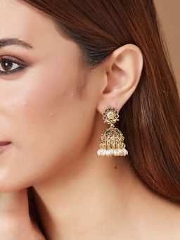 Fabindia - Women Metal Multi-Color Jhumka Earrings